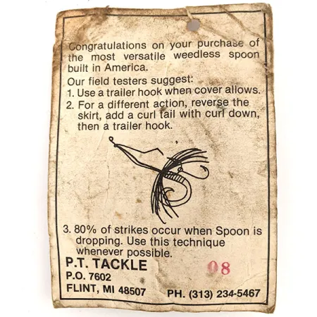 P.T. Tackle Weedless P.T. Spoon Cuillère, Nickel, 14g, #11649
