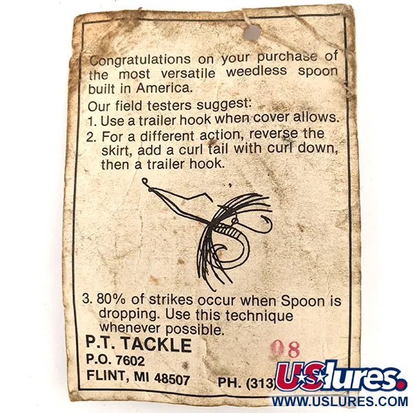 P.T. Tackle Weedless P.T. Spoon Cuillère, Nickel, 14g, #11649