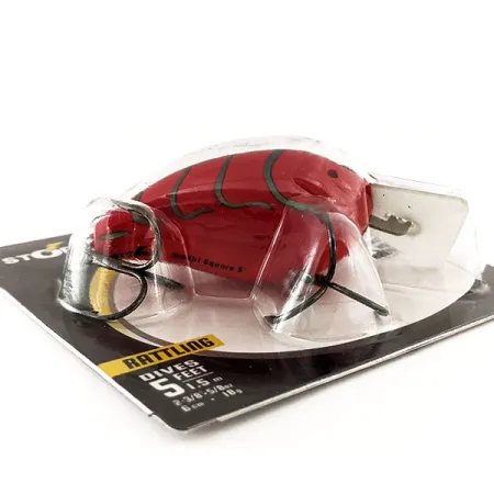 Storm Arashi Rattling Square 5 Crankbait, Red Craw, 18g, bruiteur, #11672