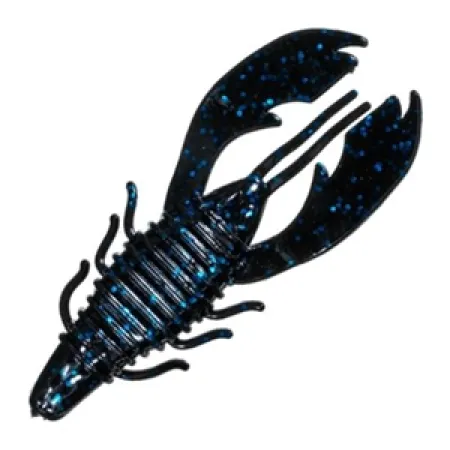 Berkley Havoc Craw Fatty Leurre souple, Black Blue Fleck, 10cm, #11699