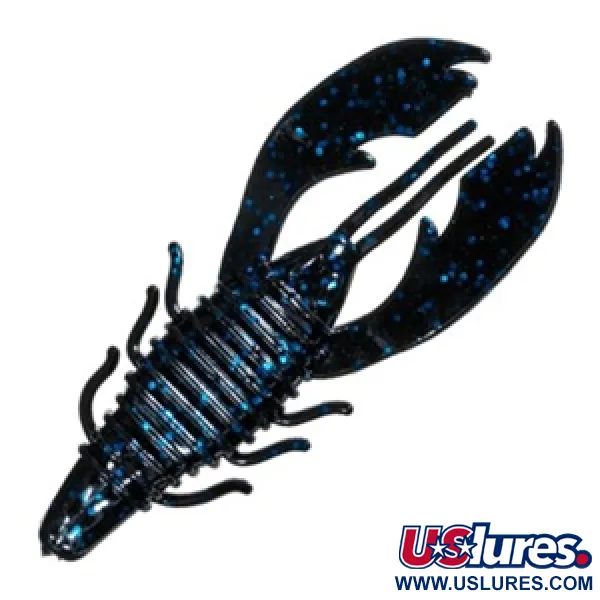 Berkley Havoc Craw Fatty Leurre souple, Black Blue Fleck, 10cm, #11699