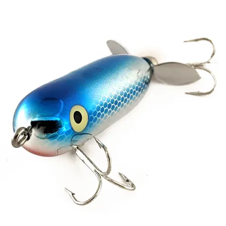 Heddon Baby Torpedo Leurre de Surface, Bleu Argent, 7g, Hélice, #11712