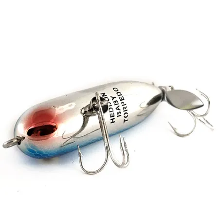 Heddon Baby Torpedo Leurre de Surface, Bleu Argent, 7g, Hélice, #11712