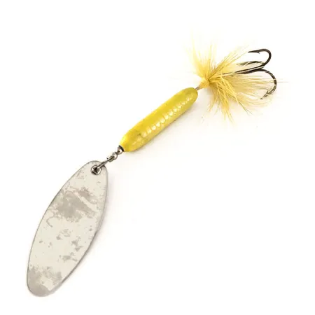 Worden’s Original Rooster Tail 5 Cuiller, Argent / Jaune, 12g, #11714
