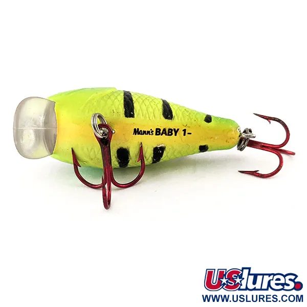 Mann's Baby 1- Crankbait, Fire Tiger, 7g, Bavette Carrée, #11738