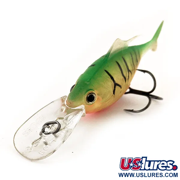 Storm Soft Shad Leurre Hybride, Fire Tiger, 10g, Hameçons VMC, #11742