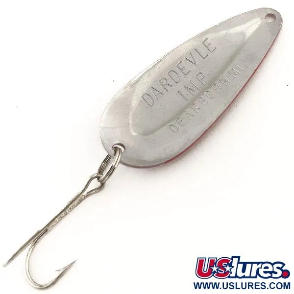 Eppinger Dardevle Imp Cuillère, Rouge/Blanc/Nickel, 11g, #11753