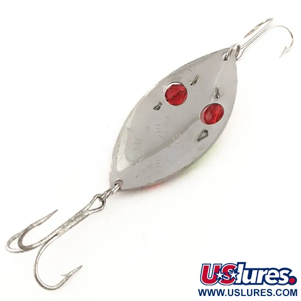 Eppinger Red Eye Wiggler Cuillère, Nickel/Orange/Vert, 25g, #11755