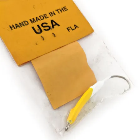 Doc's Goofy Jig Jig Pompano, Blanc / Jaune, 7g, Fait Main, #11757