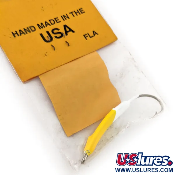 Doc's Goofy Jig Jig Pompano, Blanc / Jaune, 7g, Fait Main, #11757