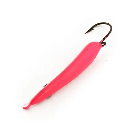 Jack's Jigs Ice Jig Vertical, Rose, 10g, Hameçon Simple, #11758