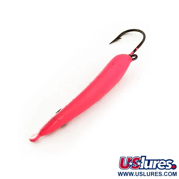 Jack's Jigs Ice Jig Vertical, Rose, 10g, Hameçon Simple, #11758