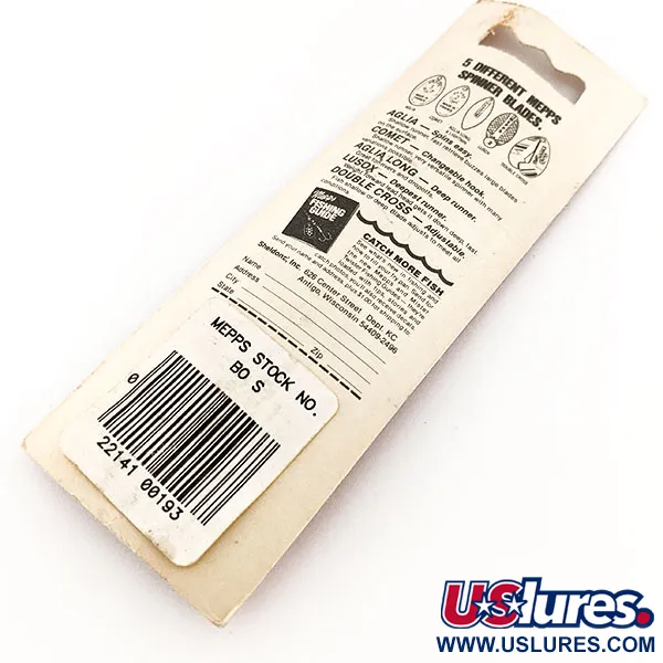 Mepps Aglia 0 Cuillère, Argent, 2.5g, Stimulus Rouge, #11761