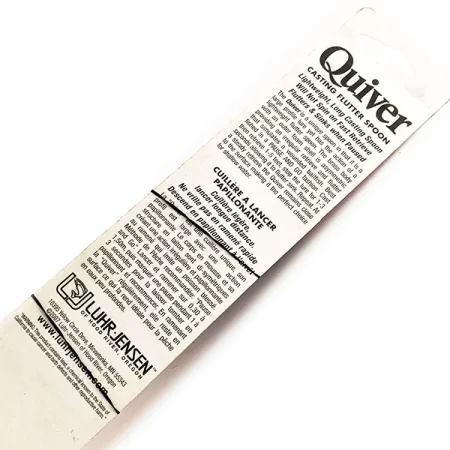 Luhr Jensen Quiver Cuillère, Gris/Orange, 39g, asymétrique, #11781