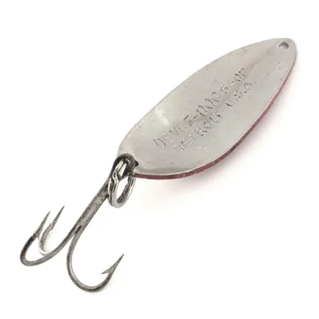 Dardevle Devle Dog 5400 Cuillère, Rouge / Blanc / Nickel, 14g, #11797
