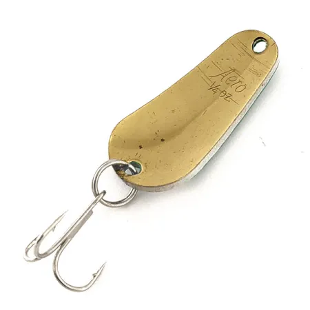 Aeroplane Spinner Aero Cuillère, Vert/Blanc/Or, 7g, Vintage, #11803