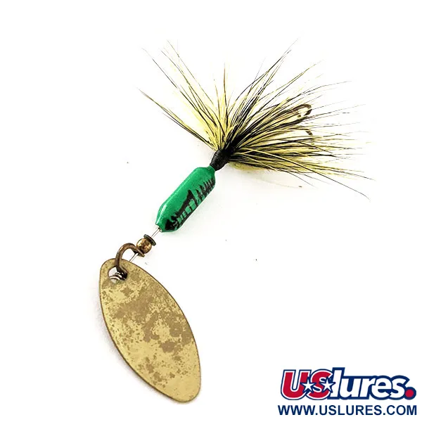 Worden’s Original Rooster Tail Cuiller, Or/Vert, 1.77g, Plume, #11815
