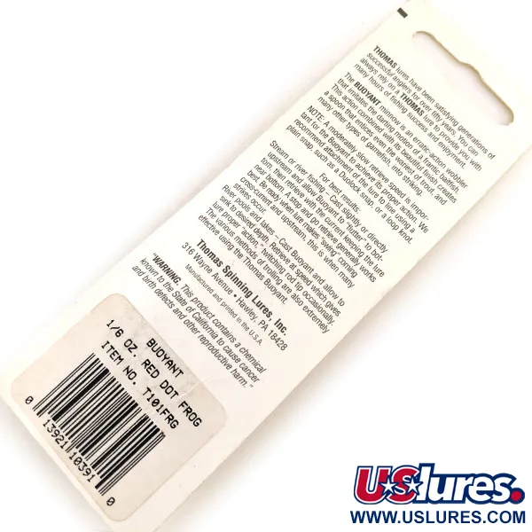 Thomas Buoyant Cuillère, Frog, 4.7g, Truite/Saumon, #T101FRG