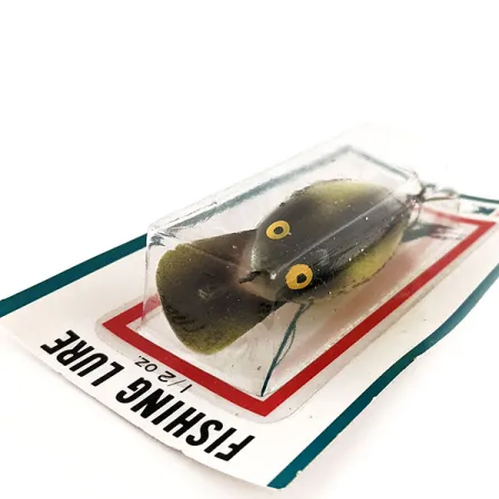 Kmart Kresge #K02 Crankbait, Jaune/Noir/Glitter, 14g, #11835