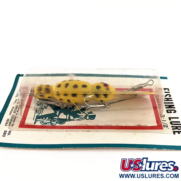 Poisson nageur Kmart Kresge #380, Jaune / Rouge, 9g, Vintage, #11837