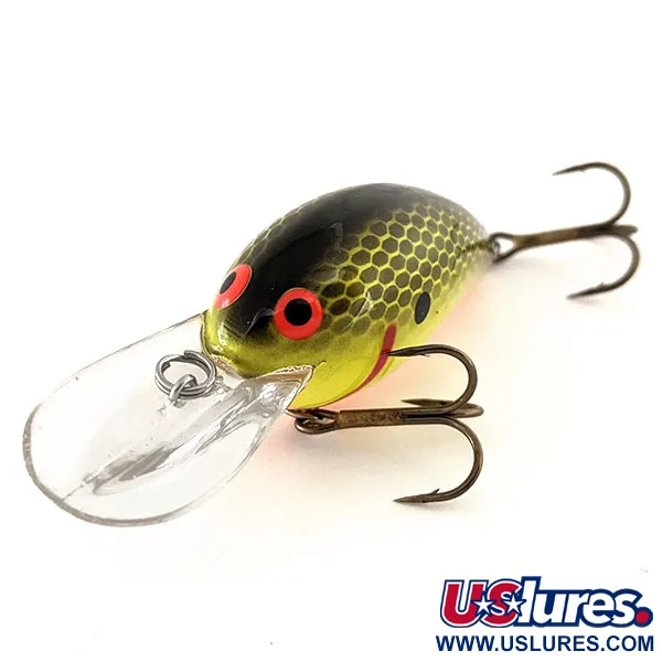 Bomber B04A UV Crankbait, Nid d'abeille Chartreuse, 8g, UV, #11853