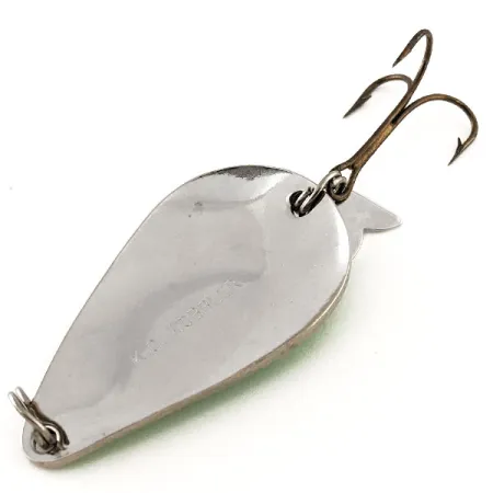 Acme K.O. Wobbler Cuillère, Nickel/Vert, 21g, Queue Sonic, #11863