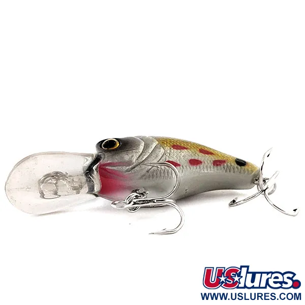 Bass Pro Shops XPS Lazer Eye Crankbait, Argent-Or, 9g, Bruiteur, #11875