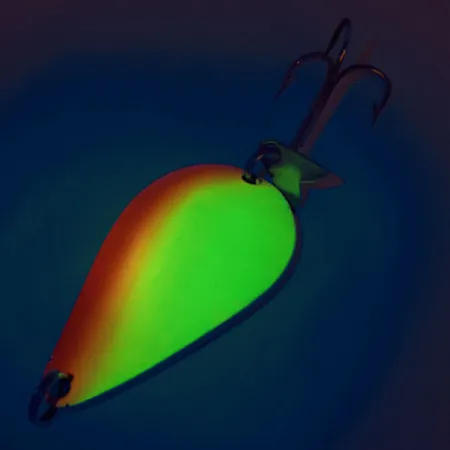 Acme K.O. Wobbler Cuiller, Jaune/Rouge/Nickel, 21g, Sonic Tail, #11887