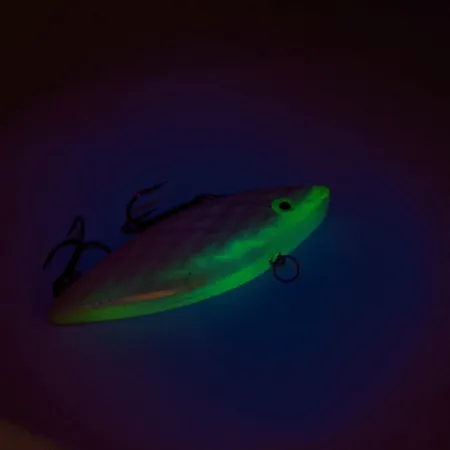 Strike King Diamond Shad UV Lipless Crankbait, Blanc, 14g, UV, #11888