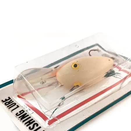 Kmart Kresge #K12 Crankbait, Blanc / Orange, 14g, Plongeant, #11893