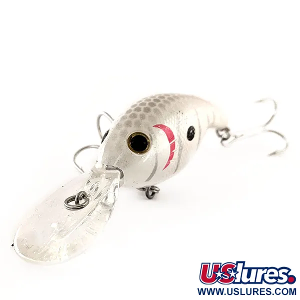 Bass Pro Shops XPS Lazer Eye Deep Diver, White Pearl, 12g, 3D, #11899