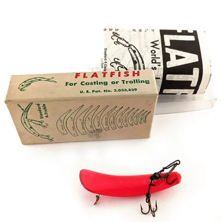 Flatfish F6 Helin Tackle UV Leurre, Rouge Fluorescent, 3g, #11910