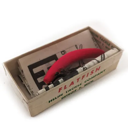 Flatfish F6 Helin Tackle UV Leurre, Rouge Fluorescent, 3g, #11910