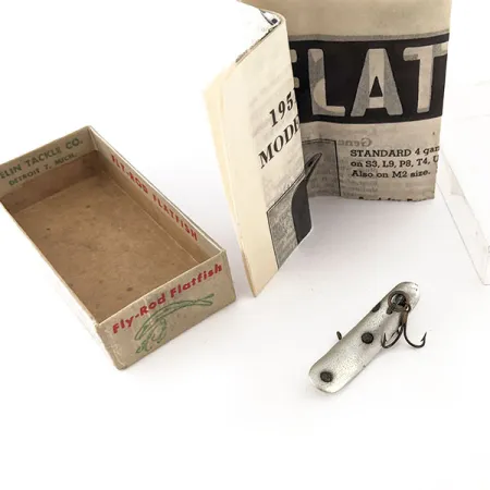 Flatfish F4 Helin Tackle Leurre, SL (Argent), 1.4g, Boîte 1951, #11911