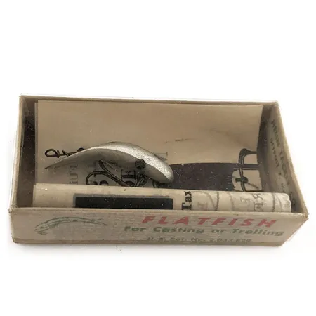 Flatfish F4 Helin Tackle Leurre, SL (Argent), 1.4g, Boîte 1951, #11911