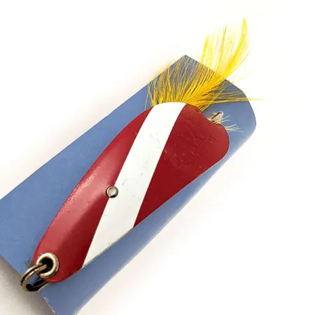 Weezel Weedless Rex Spoon Cuillère, Red / White, 12,5g, Anti-herbe, #11937