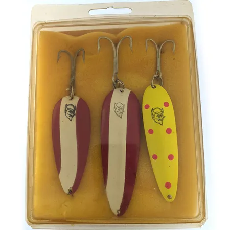 Eppinger Dardevle Kit Set cuillères, Rouge-Blanc/Jaune, #11955