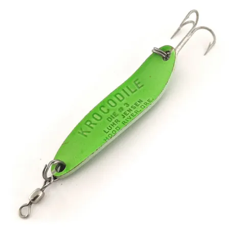 Luhr Jensen Krocodile Die #3 UV Cuillère, Vert, 10g, UV, #11967