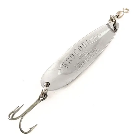 Luhr Jensen Krocodile Die #4 Cuillère, Nickel/Bleu, 14g, USA, #11969