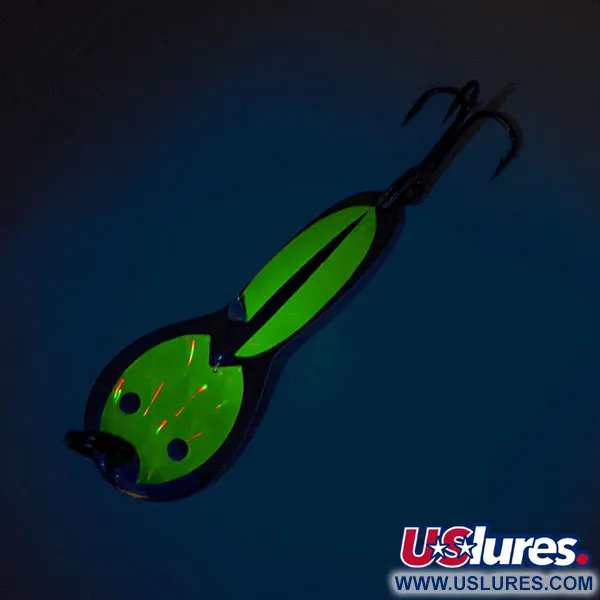 Acme Dazzler #2 UV Cuillère, Nickel / Or, 7g, effet UV, #12000