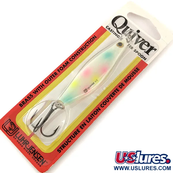 Luhr Jensen Quiver Cuillère, Pearls/Glow, 14g, Foam-Core, #12050