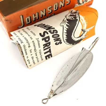 Weedless Johnson Silver Minnow Cuillère, Argent argenté, 12g, #12059