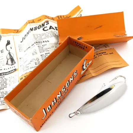 Weedless Johnson Silver Minnow Cuillère, Argent argenté, 12g, #12059