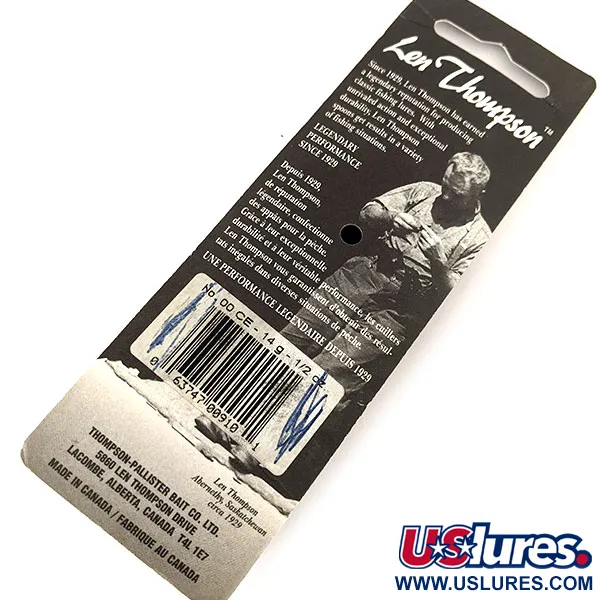 Len Thompson Original #00 Cuillère, Rouge / Blanc, 14g, Action, #12062