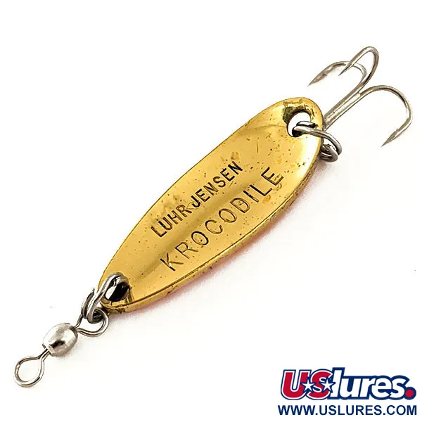 Luhr Jensen Krocodile UV Cuillère, Gold/Orange, 9g, UV-Glow, #12076