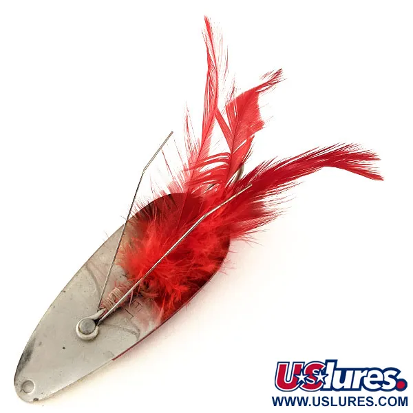 Cuillère Eppinger Weedless Dardevle Dardevlet, Rouge/Blanc/Nickel, 21g, #12089