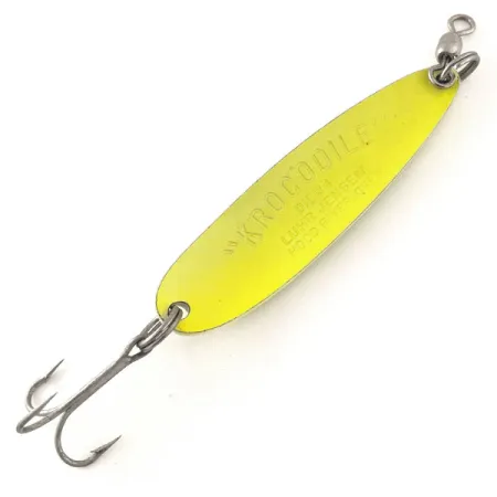 Luhr Jensen Krocodile Die #4 UV Cuillère, Jaune, 21g, UV Actif, #12095