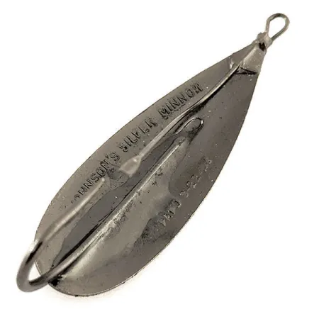 Cuillère Weedless Johnson Silver Minnow, Noir, 12g, Anti-herbe, #12111