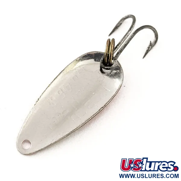 Nebco FlashBait 466 UV Cuiller, Nickel martelé / Rouge, 1g, UV, #12115