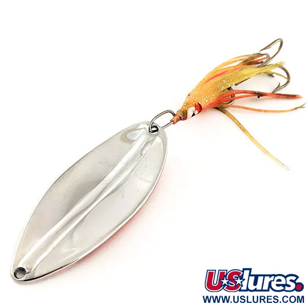 Cuillère TODDCO Main liner Squid, Nickel / Orange, 21g, Jupe, #12117